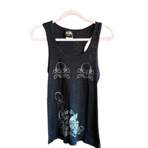 Rare Harley Davidson Myrtle Beach skull fitted tank top